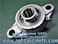 INOX Supporti UCFL, UCF,UCP Autoallineanti